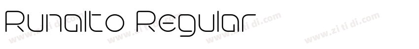 Runalto Regular字体转换